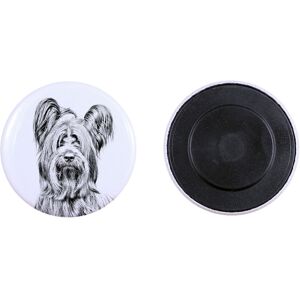 Skye Terrier - magnes z psim pupilem, wyjątkowo lekki, mocny magnes, produkt wykonany ręcznie marki Art-Dog Skye Terrier - magnes z psim pupilem, wyjątkowo lekki, mocny magnes, produkt wykonany ręcznie marki Art-Dog