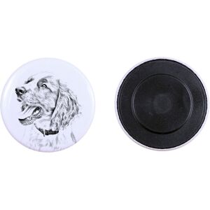 Springer spaniel angielski - magnes z psim pupilem, wyjątkowo lekki, mocny magnes, produkt wykonany ręcznie marki Art-Dog Springer spaniel angielski - magnes z psim pupilem, wyjątkowo lekki, mocny magnes, produkt wykonany ręcznie marki Art-Dog