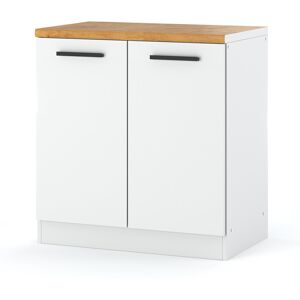 Hurtownia Mebli szafka kuchenna stojąca z blatem modułowa nowoczesna blande 80cm biała mat Hurtownia Mebli szafka kuchenna stojąca z blatem modułowa nowoczesna blande 80cm biała mat
