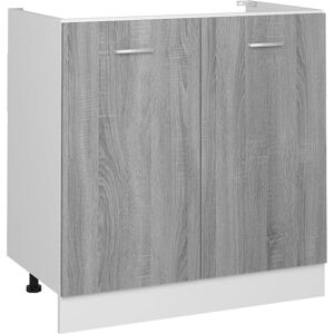 VMP Szafka pod zlewozmywak, szary dąb sonoma, 80x46x81,5 cm VMP Szafka pod zlewozmywak, szary dąb sonoma, 80x46x81,5 cm