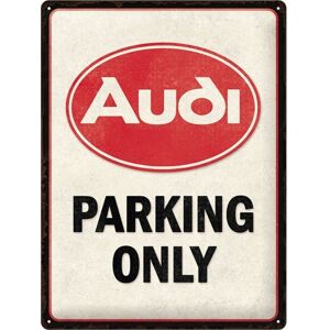 ART Tablica szyld AUDI PARKING ONLY metalowy 30x40 ART Tablica szyld AUDI PARKING ONLY metalowy 30x40