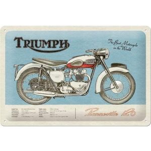 ART Tablica szyld TRIUMPH BONNEVILLE 120 blacha 20x30 ART Tablica szyld TRIUMPH BONNEVILLE 120 blacha 20x30