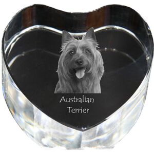 Terier australijski, Aussie - zdjęcie psa w krysztale, kryształowe serce, wyjątkowa ramka ze zdjęciem marki Art-Dog Terier australijski, Aussie - zdjęcie psa w krysztale, kryształowe serce, wyjątkowa ramka ze zdjęciem marki Art-Dog
