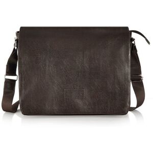 Torba męska brązowa na ramię na laptop, ekoskóra, Solier S11 Torba męska brązowa na ramię na laptop, ekoskóra, Solier S11