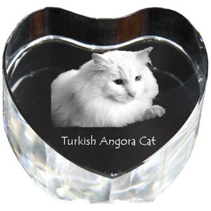 Turecka angora - zdjęcie kota w krysztale, kryształowe serce, wyjątkowa ramka ze zdjęciem marki Art-Dog Turecka angora - zdjęcie kota w krysztale, kryształowe serce, wyjątkowa ramka ze zdjęciem marki Art-Dog