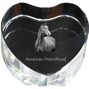 Warmblood amerykański - zdjęcie konia w krysztale, kryształowe serce, wyjątkowa ramka ze zdjęciem marki Art-Dog Warmblood amerykański - zdjęcie konia w krysztale, kryształowe serce, wyjątkowa ramka ze zdjęciem marki Art-Dog