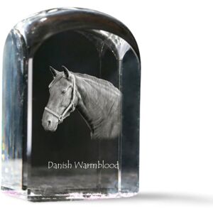 Warmblood duński - kryształowa kostka ze zdjęciem, zdjęcie konia w krysztale, sześcienny przycisk do papieru marki Art-Dog Warmblood duński - kryształowa kostka ze zdjęciem, zdjęcie konia w krysztale, sześcienny przycisk do papieru marki Art-Dog