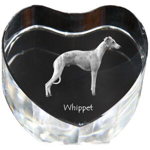 Whippet, Chart angielski - zdjęcie psa w krysztale, kryształowe serce, wyjątkowa ramka ze zdjęciem marki Art-Dog Whippet, Chart angielski - zdjęcie psa w krysztale, kryształowe serce, wyjątkowa ramka ze zdjęciem marki Art-Dog