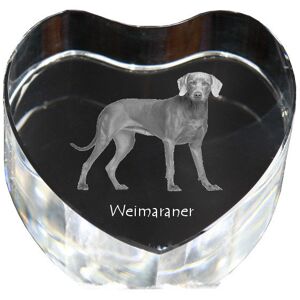 Wyżeł weimarski, Weimaraner - zdjęcie psa w krysztale, kryształowe serce, wyjątkowa ramka ze zdjęciem marki Art-Dog Wyżeł weimarski, Weimaraner - zdjęcie psa w krysztale, kryształowe serce, wyjątkowa ramka ze zdjęciem marki Art-Dog