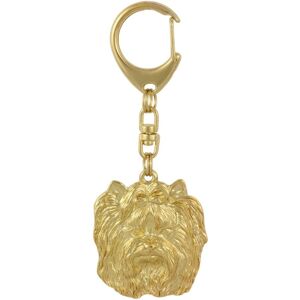Yorkshire Terrier, York, Jork, Yorkie I - pozłocony brelok do kluczy z psem, ozdoba torebki, luksusowy dodatek marki Art-Dog Yorkshire Terrier, York, Jork, Yorkie I - pozłocony brelok do kluczy z psem, ozdoba torebki, luksusowy dodatek marki Art-Dog