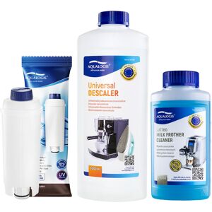 Zestaw Delonghi - AL-S002, Uniwersalny Odkamieniacz Aqualogis 1L, Płyn Czysczący System Mleczny Latteo 250ml Zestaw Delonghi - AL-S002, Uniwersalny Odkamieniacz Aqualogis 1L, Płyn Czysczący System Mleczny Latteo 250ml