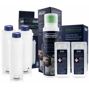 Aqualogis Zestaw Do Delonghi, Filtr DLSC002 3 szt, EcoDecalk 551329602 200ml, Płyn SER3013 250 ml Aqualogis Zestaw Do Delonghi, Filtr DLSC002 3 szt, EcoDecalk 551329602 200ml, Płyn SER3013 250 ml