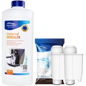 Zestaw do Ekspresów Gaggia Filtr AL-Inte+ 2 szt, Odkamieniacz Uniwersalny Aqualogis 1L Zestaw do Ekspresów Gaggia Filtr AL-Inte+ 2 szt, Odkamieniacz Uniwersalny Aqualogis 1L