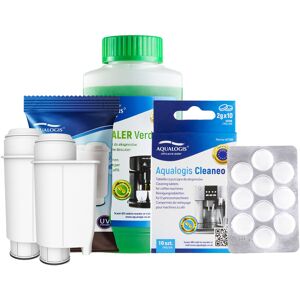 Zestaw Gaggia Aqualogis AL-Inte+ 2szt, Tabletki Cleaneo 10 szt, Verde 250ml Zestaw Gaggia Aqualogis AL-Inte+ 2szt, Tabletki Cleaneo 10 szt, Verde 250ml