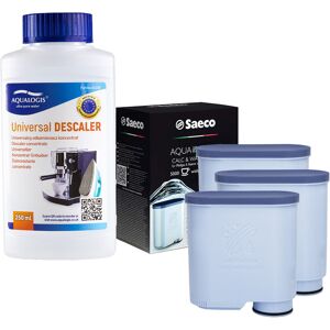 Aqualogis Zestaw Philips - Filtr Philips Aquaclean CA6903 3szt, Uniwersalny Odkamieniacz 250ml Aqualogis Zestaw Philips - Filtr Philips Aquaclean CA6903 3szt, Uniwersalny Odkamieniacz 250ml