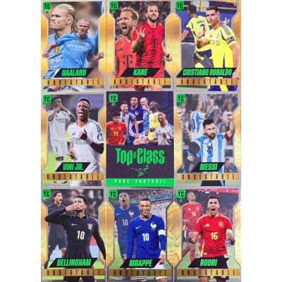 Panini 2025 TOP CLASS komplet 9 kart UNBEATABLE Pure football RARE Messi Ronaldo Panini 2025 TOP CLASS komplet 9 kart UNBEATABLE Pure football RARE Messi Ronaldo