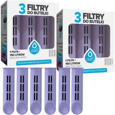 6 Filtrów wkładów do butelki DAFI SOLID SOFT lavender by Joanna Krupa 6 Filtrów wkładów do butelki DAFI SOLID SOFT lavender by Joanna Krupa
