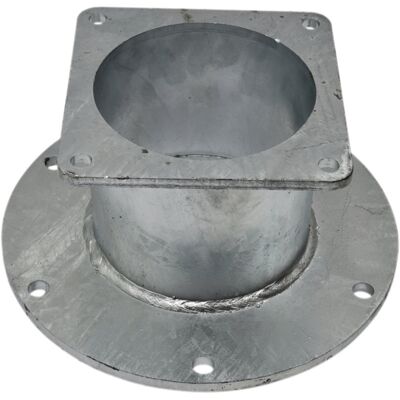 Granit Adapter kołnierza beczkowozu kwadrat na okrągły 6” Granit Adapter kołnierza beczkowozu kwadrat na okrągły 6”