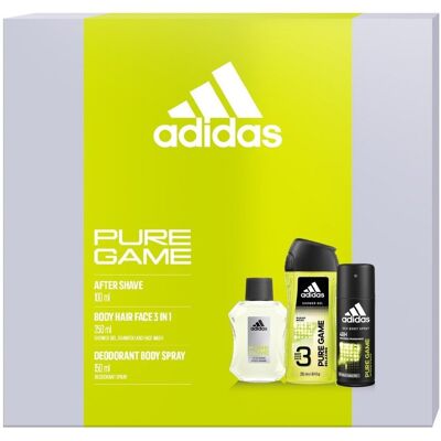 Adidas Pure Game, Zestaw kosmetyków do pielęgnacji, 3 szt. Adidas Pure Game, Zestaw kosmetyków do pielęgnacji, 3 szt.