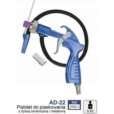 ADLER PISTOLET DO PIASKOWANIA Z DYSZĄ CERAMICZNĄ AD-22 ADLER PISTOLET DO PIASKOWANIA Z DYSZĄ CERAMICZNĄ AD-22