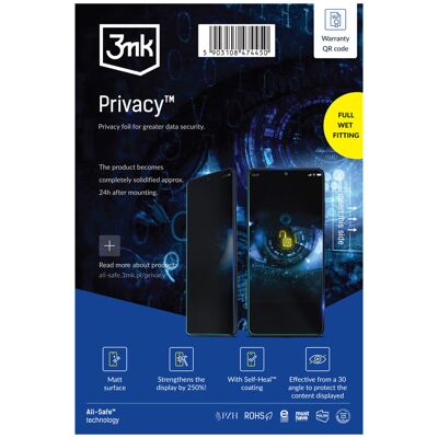 3mk All-Safe - Aio Bh Privacy Phone Dry & Wet Fitting 5 Pcs 3mk All-Safe - Aio Bh Privacy Phone Dry & Wet Fitting 5 Pcs