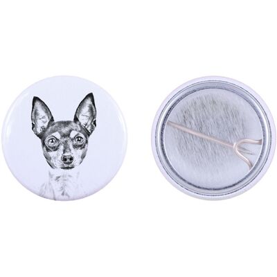 Amerykański toy terrier, Toy foksterier - przypinka z twoim psem, dodaj własne foto, marka Art-Dog Amerykański toy terrier, Toy foksterier - przypinka z twoim psem, dodaj własne foto, marka Art-Dog
