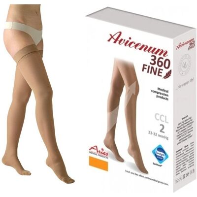 Aries Avicenum 360 Fine Pończochy Uciskowe Ccl2 Lamówka Zamknięte S Normal Aries Avicenum 360 Fine Pończochy Uciskowe Ccl2 Lamówka Zamknięte S Normal