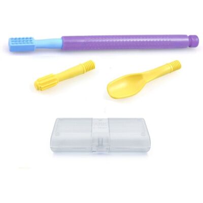 Ark Therapeutic Ark Carry Kit Wibrator Logopedyczny Z-Vibe + 3 Końcówki Masujące Fioletowy Ark Therapeutic Ark Carry Kit Wibrator Logopedyczny Z-Vibe + 3 Końcówki Masujące Fioletowy