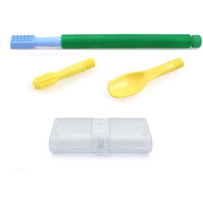 Ark Therapeutic Ark Carry Kit Wibrator Logopedyczny Z-Vibe + 3 Końcówki Masujące Zielony Ark Therapeutic Ark Carry Kit Wibrator Logopedyczny Z-Vibe + 3 Końcówki Masujące Zielony