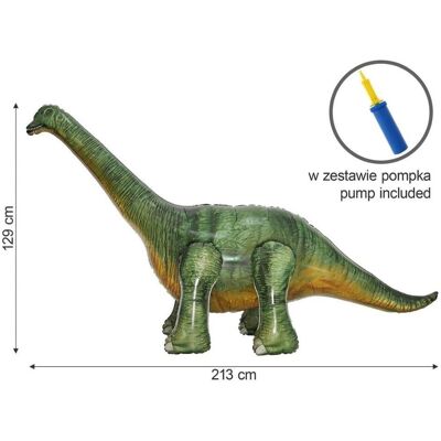 GODAN Balon foliowy Dino Brachiozaur 213x86x129cm GODAN Balon foliowy Dino Brachiozaur 213x86x129cm