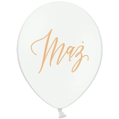 PartyDeco BALONY 30CM, MĄŻ, PASTEL PURE WHITE (1 OP. / 50 SZT.) PartyDeco BALONY 30CM, MĄŻ, PASTEL PURE WHITE (1 OP. / 50 SZT.)