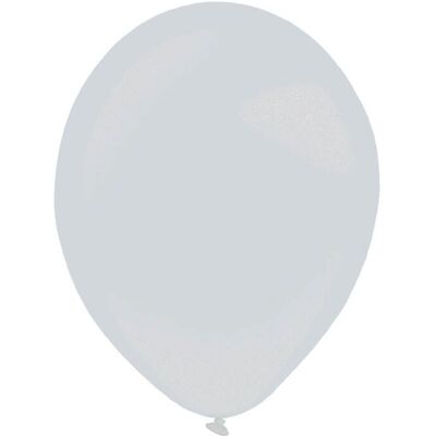 AMSCAN Balony dla dekoratorów lateksowe metaliczne - srebrne - 35 cm - 50 szt. AMSCAN Balony dla dekoratorów lateksowe metaliczne - srebrne - 35 cm - 50 szt.