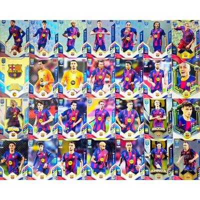 Panini BARCELONA FIFA 365 2026 Zestaw 28 kart KOMPLET FANS LEGEND ELITE CUT JEVEL Panini BARCELONA FIFA 365 2026 Zestaw 28 kart KOMPLET FANS LEGEND ELITE CUT JEVEL