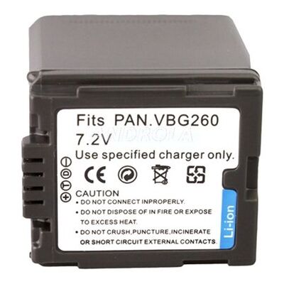 Bateria Panasonic VBG-260 PVGS80 PVGS83 2500mAh Bateria Panasonic VBG-260 PVGS80 PVGS83 2500mAh