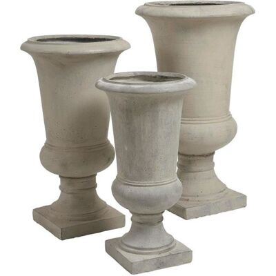 Belldeco, Puchar smukły Grigio, ecru, 40x40x66 cm Belldeco, Puchar smukły Grigio, ecru, 40x40x66 cm