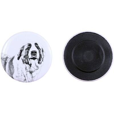 Bernardyn, Pies św. Bernarda - magnes z psim pupilem, wyjątkowo lekki, mocny magnes, produkt wykonany ręcznie marki Art-Dog Bernardyn, Pies św. Bernarda - magnes z psim pupilem, wyjątkowo lekki, mocny magnes, produkt wykonany ręcznie marki Art-Dog