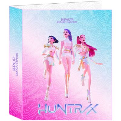 Safta Binder Demon Hunters Kpop z czterema pierścieniami do kolekcjonowania Safta Binder Demon Hunters Kpop z czterema pierścieniami do kolekcjonowania