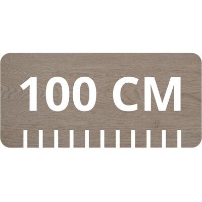 Inny producent Blat Łazienkowy 100 cm Ciemny Dąb Satynowy DARK OAK RODAN Inny producent Blat Łazienkowy 100 cm Ciemny Dąb Satynowy DARK OAK RODAN