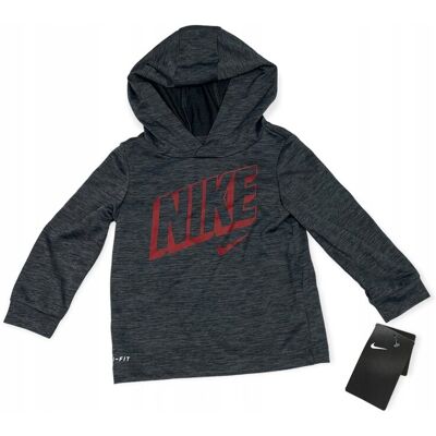 Bluzka wciągana szara z kapturem DRI-FIT NIKE 18M Bluzka wciągana szara z kapturem DRI-FIT NIKE 18M