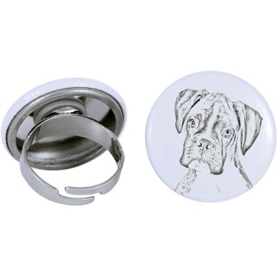 Bokser, Boxer III - damska biżuteria z podobizną psa, produkt wykonany ręcznie, możliwość dodanie własnego zdjęcia, marka Art-Dog Bokser, Boxer III - damska biżuteria z podobizną psa, produkt wykonany ręcznie, możliwość dodanie własnego zdjęcia, marka Art-Dog