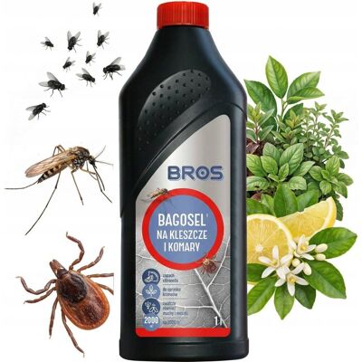 BROS - Bagosel 100EC 1l - preparat do oprysku ogrodu przeciw komarom i kles BROS - Bagosel 100EC 1l - preparat do oprysku ogrodu przeciw komarom i kles