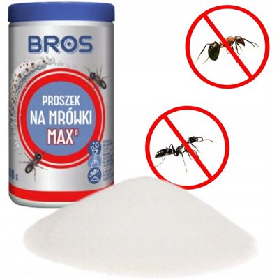 BROS MAX PROSZEK NA MRÓWKI W DOMU LUB OGRÓDKU 100 G SUPER SKUTECZNY BROS MAX PROSZEK NA MRÓWKI W DOMU LUB OGRÓDKU 100 G SUPER SKUTECZNY