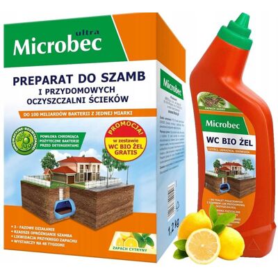 BROS - Microbec ULTRA 1kg zapach cytryny - preparat do szamb BROS - Microbec ULTRA 1kg zapach cytryny - preparat do szamb