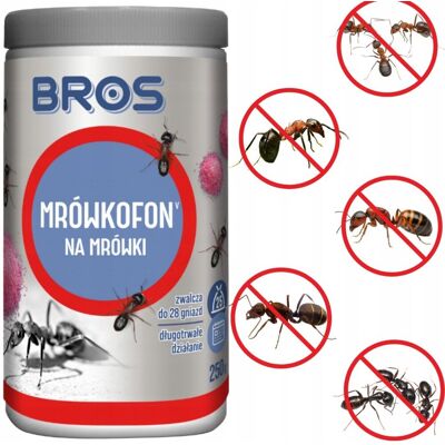 BROS MRÓWKOFON TRUTKA NA MRÓWKI RÓŻOWA PROSZEK NA MRÓWKI ZWALCZA 250 G BROS MRÓWKOFON TRUTKA NA MRÓWKI RÓŻOWA PROSZEK NA MRÓWKI ZWALCZA 250 G