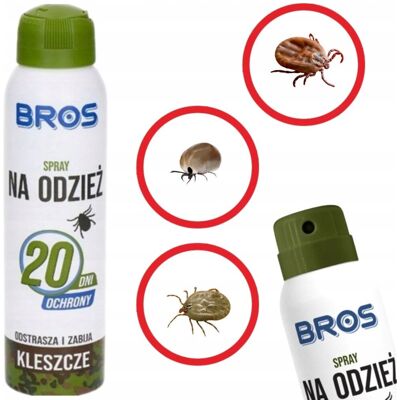 BROS SKUTECZNY SPRAY NA ODZIEŻ ODSTRASZA I ZABIJA KLESZCZE DZIAŁA 20 DNI BROS SKUTECZNY SPRAY NA ODZIEŻ ODSTRASZA I ZABIJA KLESZCZE DZIAŁA 20 DNI