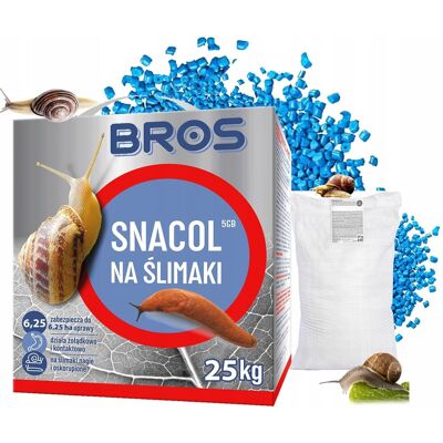 BROS - Snacol 5GB zwalcza ślimaki 25kg BROS - Snacol 5GB zwalcza ślimaki 25kg