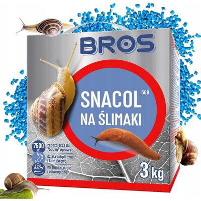 BROS - Snacol 5GB zwalcza ślimaki 3kg BROS - Snacol 5GB zwalcza ślimaki 3kg