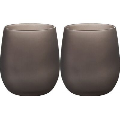 BRUNNER Brownsatin Water Glass BRUNNER Brownsatin Water Glass