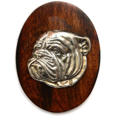 Art-Dog Bulldog III - English Bulldog - drewno - 5x7 cm - srebrzony ZnAl kolczasty Art-Dog Bulldog III - English Bulldog - drewno - 5x7 cm - srebrzony ZnAl kolczasty