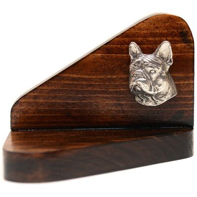 Buldog francuski II - drewniany świecznik z psem, podstawka pod tealight, miejsce pamięci psa marki Art-Dog Buldog francuski II - drewniany świecznik z psem, podstawka pod tealight, miejsce pamięci psa marki Art-Dog